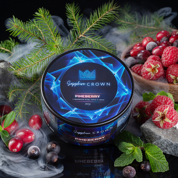 Табак Sapphire Crown Pineberry (Ягоды хвоя Мята) 100 гр в Красноярске