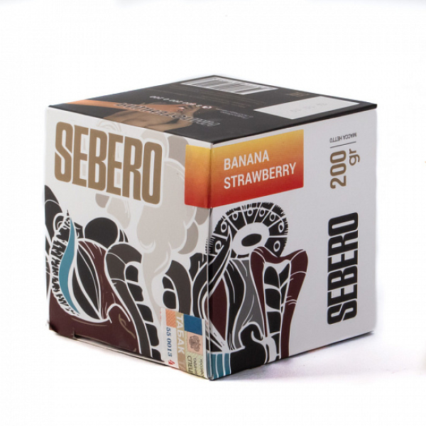 Табак SEBERO BANANA STRAWBERRY 200 грамм в Красноярске