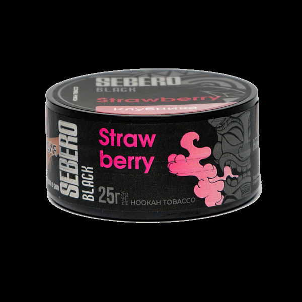 Табак SEBERO BLACK STRAWBERRY 25 гр в Красноярске