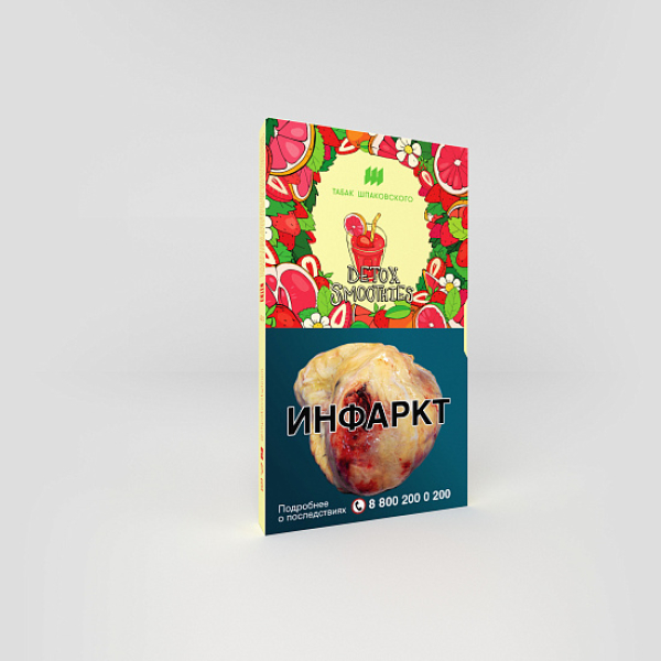 Табак ШПАКОВСКОГО DETOX SMOOTHIES (СМУЗИ ИЗ ГРЕЙФРУТА И КЛУБНИКИ) 40 гр в Красноярске