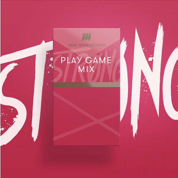 Табак Шпаковского Strong Play game mix (Апельсин Малина Холод) 40 гр в Красноярске