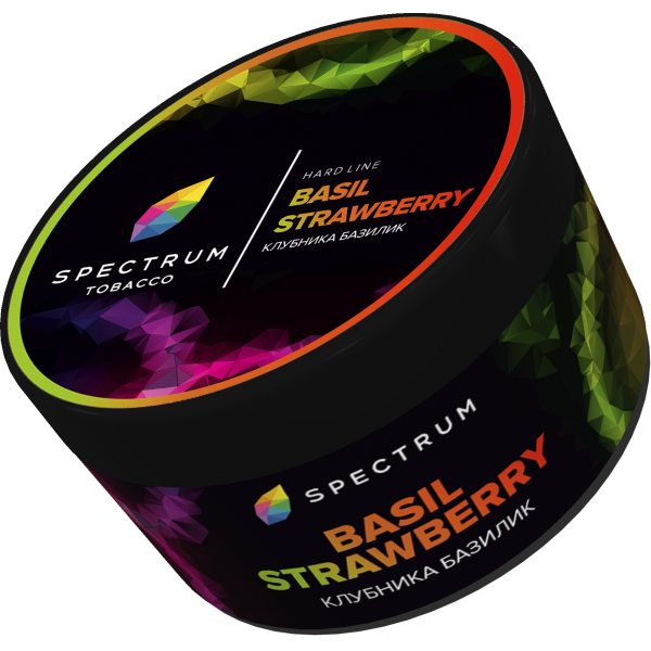 Табак Spectrum Hard BasilStrawberry 200 грамм в Красноярске