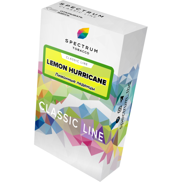 Табак Spectrum Classic lemon hurricane 40 грамм в Красноярске