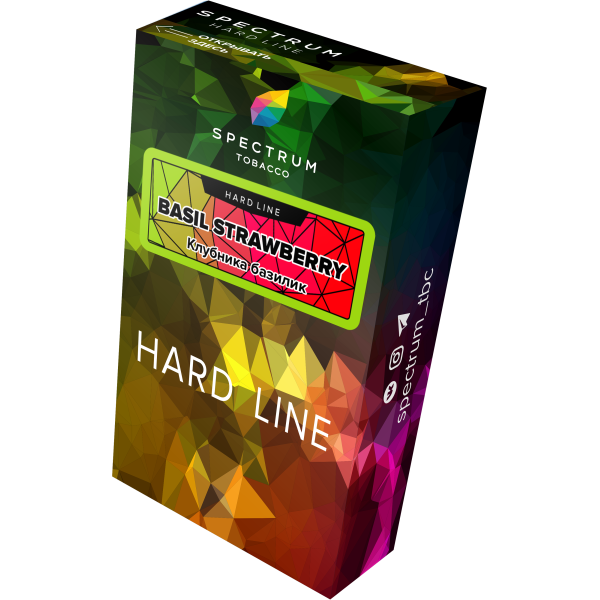 Табак Spectrum Hard basil strawberry 40 грамм в Красноярске