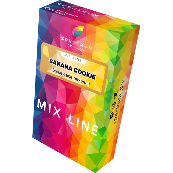Табак Spectrum Mix Line Banana Cookie 40 грамм в Красноярске