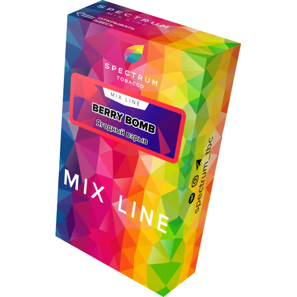 Табак Spectrum Mix Line Berry Bomb 40 грамм в Красноярске