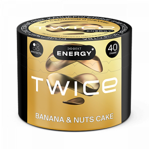 Табак TWICE Banana Nuts Cake (Пирог с бананом и орехами) 40 гр в Красноярске