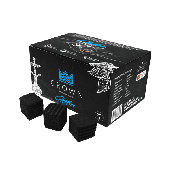 Уголь Crown Airflow Кокосовый 72 Шт (25 Мм) в Красноярске