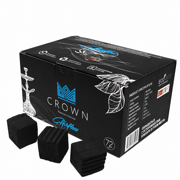 Кокосовый уголь Crown Air-Flow 25 мм в Красноярске