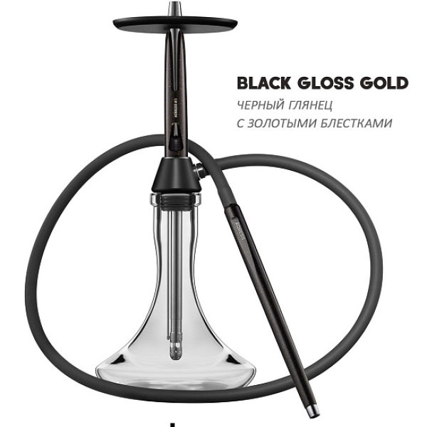 Кальян Koress K3 Black Gloss (Черный,Золотой, 48 см) в Красноярске