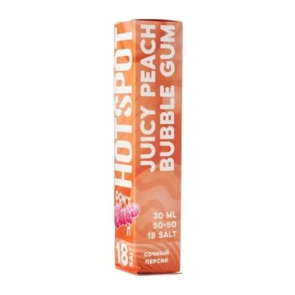 Жидкость HOTSPOT Chow Juicy Peach Bubble Gum 30 мл в Красноярске
