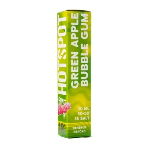 Жидкость HOTSPOT Chow Ultra Green Apple Bubble Gum 30 мл в Красноярске
