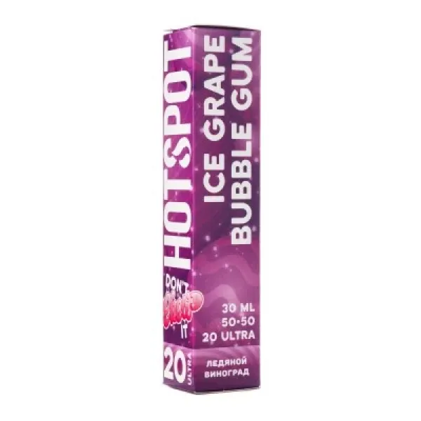 Жидкость HOTSPOT Chow Ultra Ice Grape Bubble Gum 30 мл в Красноярске