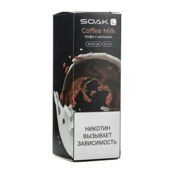 Жидкость SOAK L Coffe Milk 30 мл в Красноярске