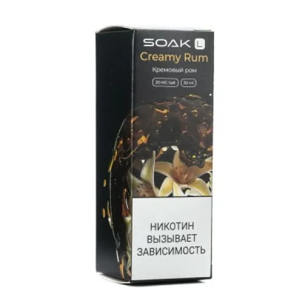 Жидкость SOAK L Creamy Rum 30 мл в Красноярске