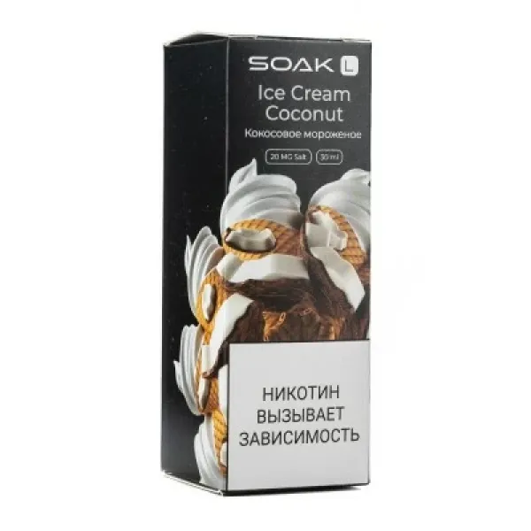 Жидкость SOAK L Ice Cream Coconut 30 мл в Красноярске
