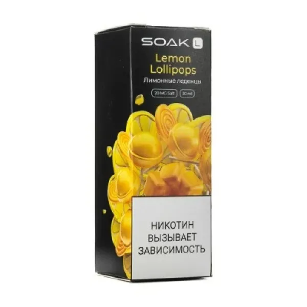 Жидкость SOAK L Lemon Lollipops 30 мл в Красноярске