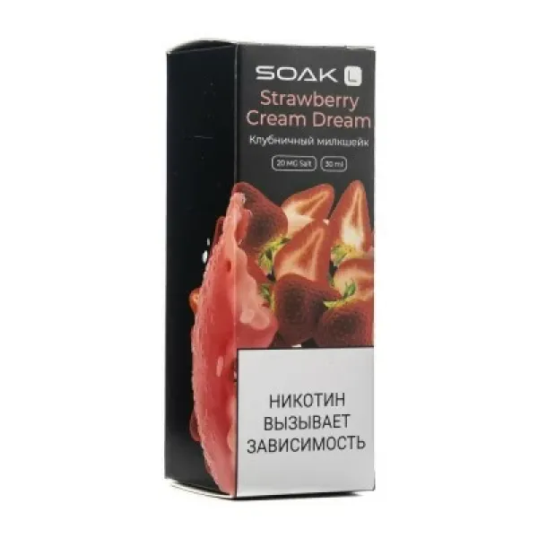 Жидкость SOAK L Strawberry Cream Dream 30 мл в Красноярске