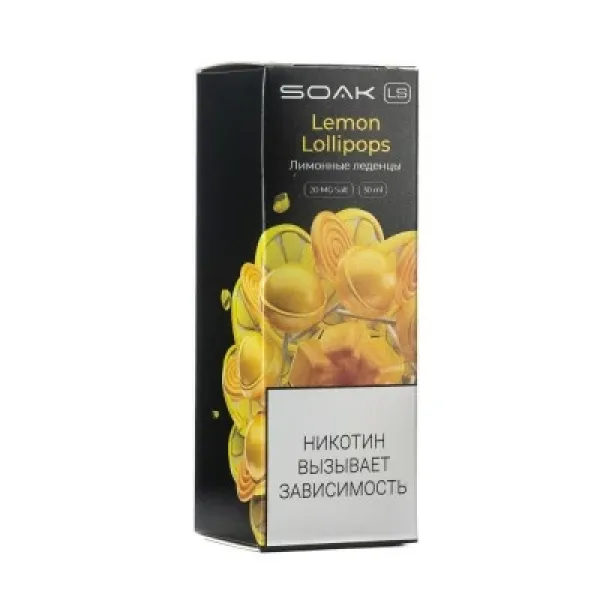 Жидкость SOAK LS Lemon Lollipops 30 мл в Красноярске