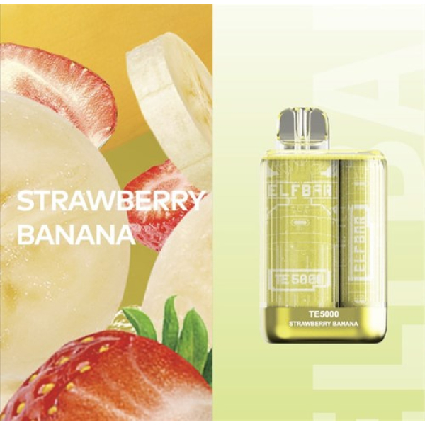 Elfbar TE5000 Strawberry Banana, 5000 тяг в Красноярске