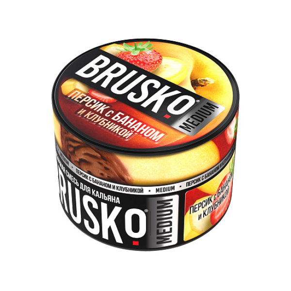 Смесь Brusko Персик с бананом и клубникой 50 гр в Красноярске