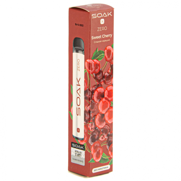 SOAK X ZERO Sweet cherry 1500 затяжек (без никотина) в Красноярске