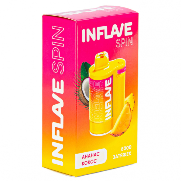 INFLAVE SPIN Ананас кокос (8000 затяжек) в Красноярске