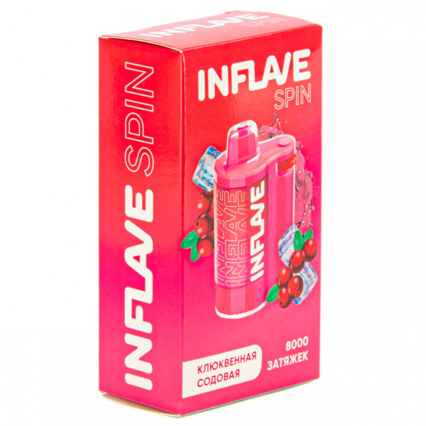INFLAVE SPIN Клюквенная содовая (8000 затяжек) в Красноярске