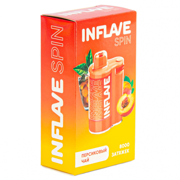 INFLAVE SPIN Персиковый чай (8000 затяжек) в Красноярске