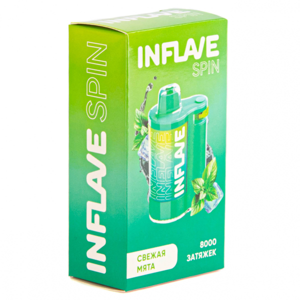 INFLAVE SPIN Свежая мята (8000 затяжек) в Красноярске