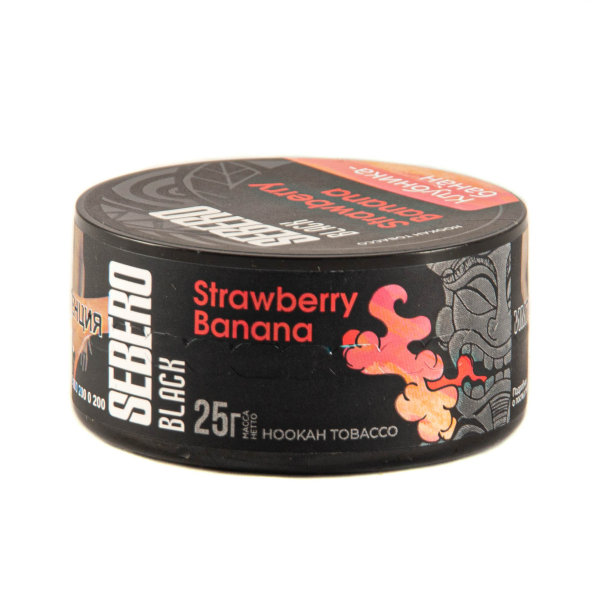 Табак Sebero Black Strawberry Banana  25 грамм в Красноярске