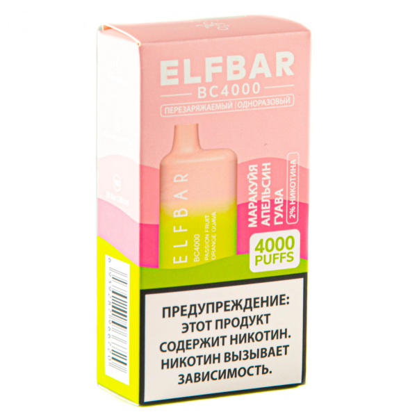ELF BAR Passionfruit Orange Guava (4000 затяжек) 20 мг в Красноярске