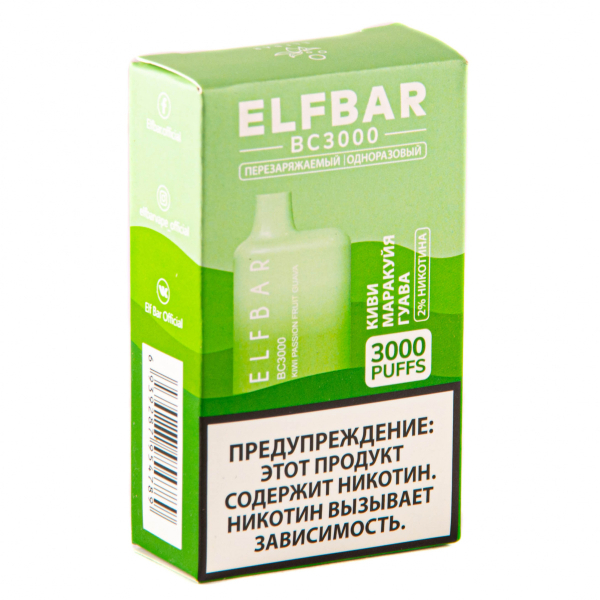 ELF BAR Kiwi Passionfruit Guava (3000 затяжек) 20 мг в Красноярске