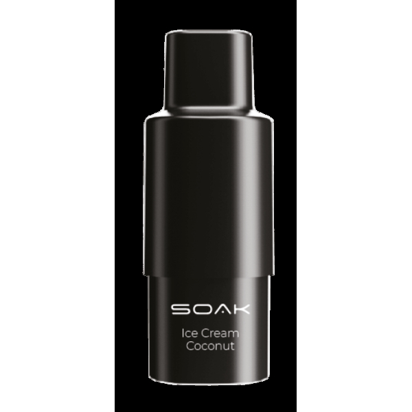 Картридж SOAK Q Кокосовое мороженое (1500 затяжек) в Красноярске