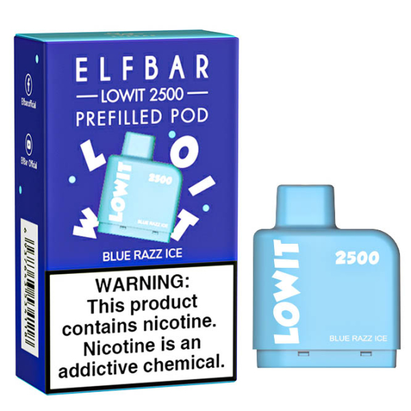 Картридж Elf Bar Lowit 2500 20 мг, 6 мл (Blue Razz Ice) в Красноярске