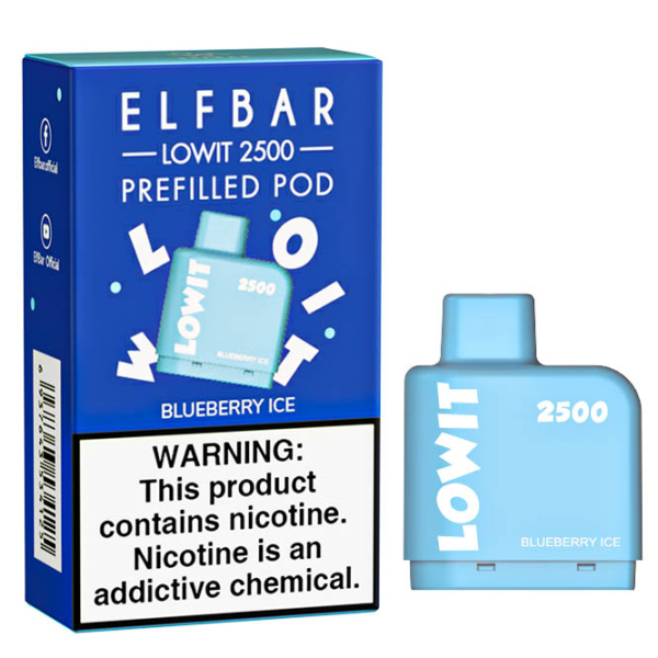 Картридж Elf Bar Lowit 2500 20 мг, 6 мл (Blueberry Ice) в Красноярске