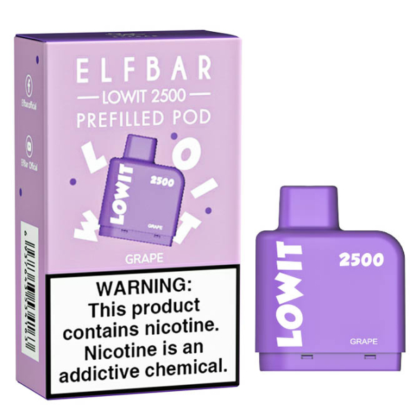 Картридж Elf Bar Lowit 2500 20 мг, 6 мл (Grape) в Красноярске