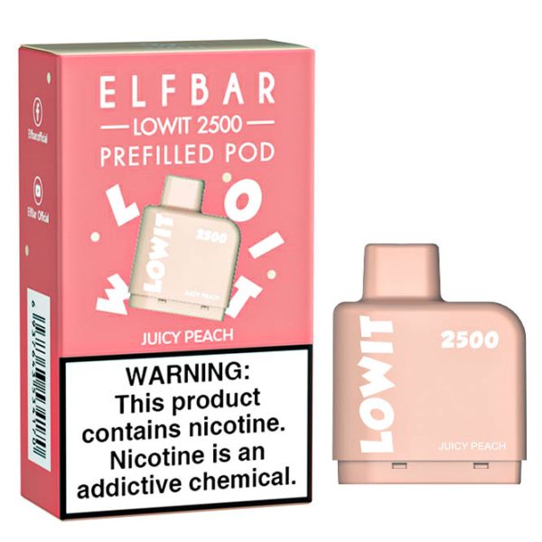 Картридж Elf Bar Lowit 2500 20 мг, 6 мл (Juicy Peach) в Красноярске
