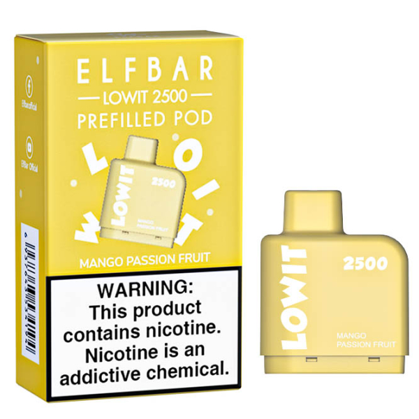 Картридж Elf Bar Lowit 2500 20 мг, 6 мл (Mango Passion Fruit) в Красноярске