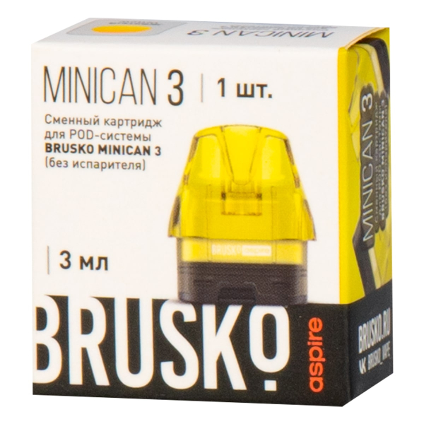 Картридж Brusko Minican 3 жёлтый в Красноярске