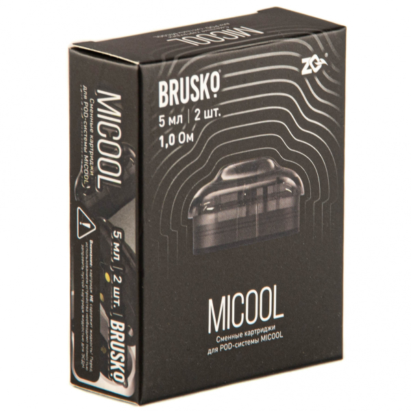 Картридж Brusko Zq Micool 5мл (2шт.) 1.0 в Красноярске