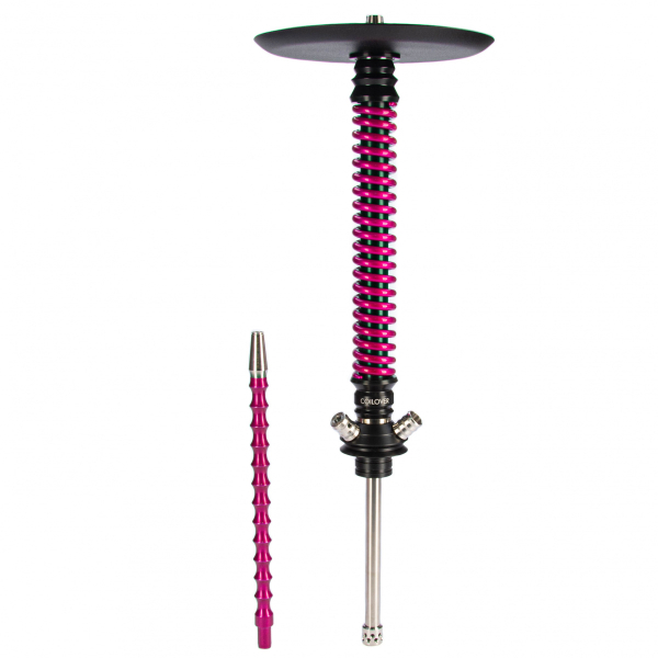 Кальян Mamay Customs Coilovers чёрно-розовый лак   в Красноярске
