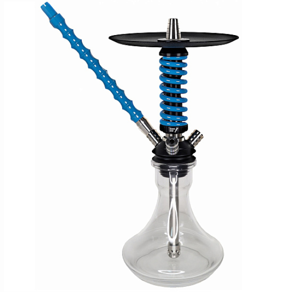 Кальян Mamay Custom Coilovers Micro Черный-Голубой Лак  в Красноярске
