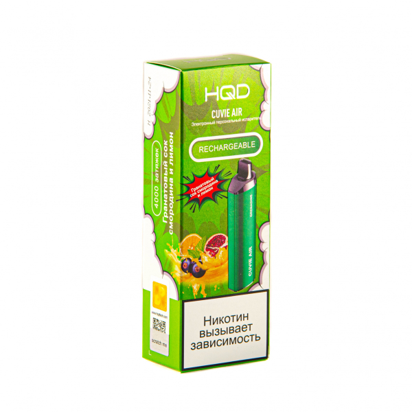 Hqd Cuvie Air Гранатовый Сок, Смородина И Лимон (4000 Затяжек) в Красноярске