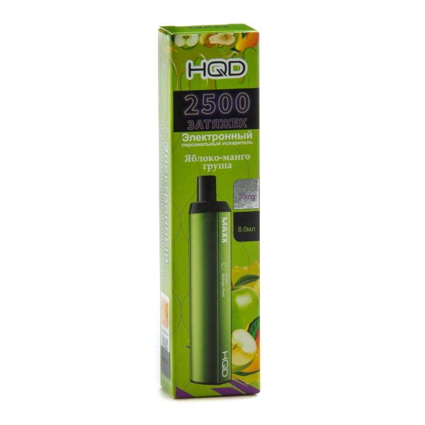 Hqd Maxx Яблоко Персик (2500 Затяжек) в Красноярске