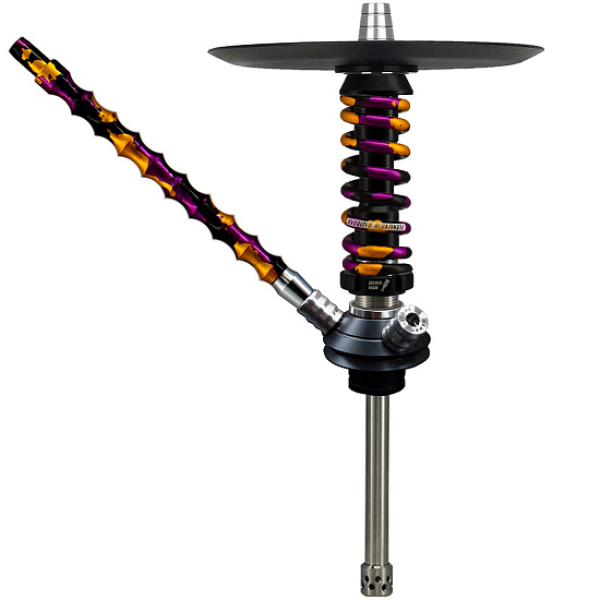 Кальян Mamay Custom Coilovers Micro Черный Пурпурно-Золотой Камуфляж  в Красноярске
