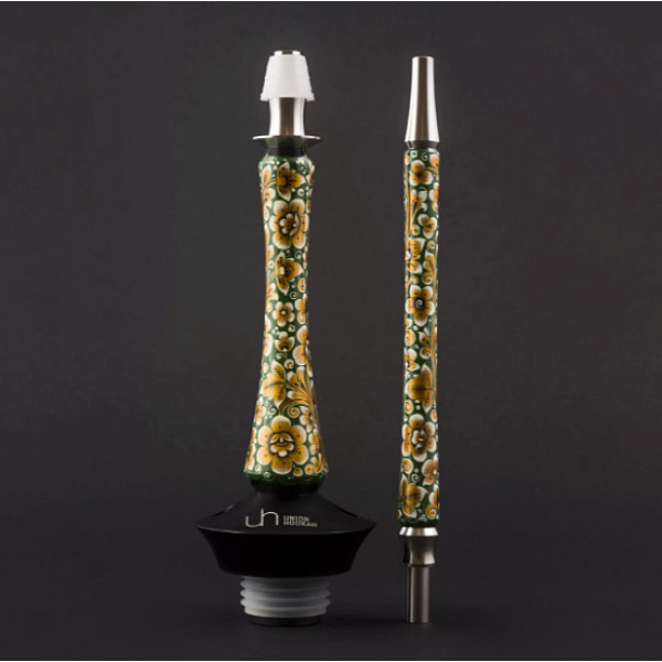 Кальян Union Hookah Sleek Хохлома Зеленый  в Красноярске
