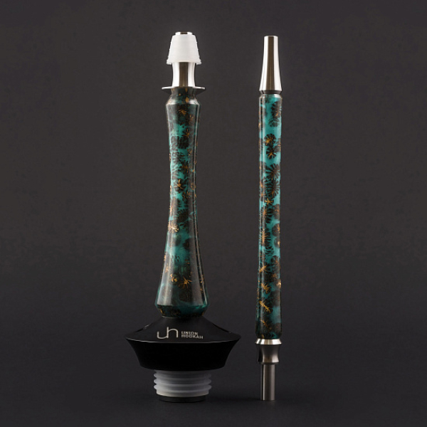 Кальян Union Hookah Sleek Акрил С Шишками Бирюзовый  в Красноярске