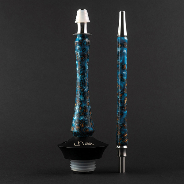 Кальян Union Hookah Sleek Акрил С Шишками Голубой   в Красноярске