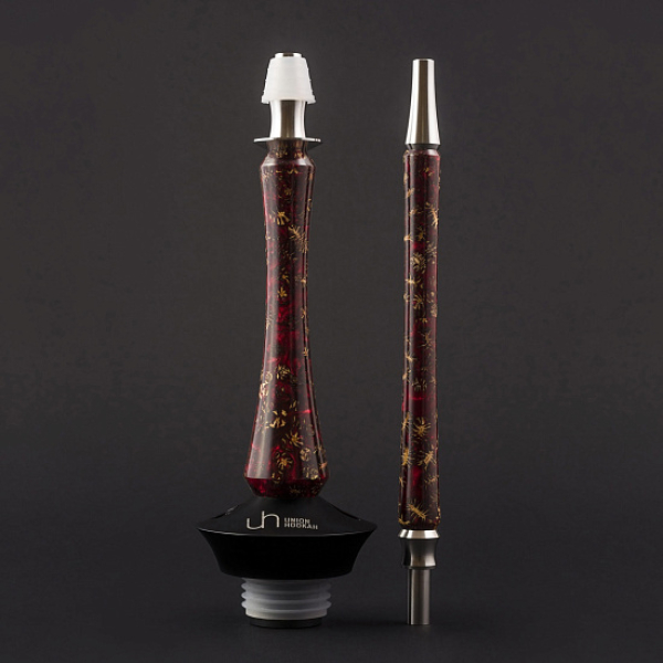 Кальян Union Hookah Sleek Акрил С Шишками Красный   в Красноярске